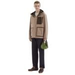 FENDI BLOUSON BEIGE FABRIC PARKA