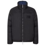FENDI BLUE FF NYLON PUFFER JACKET