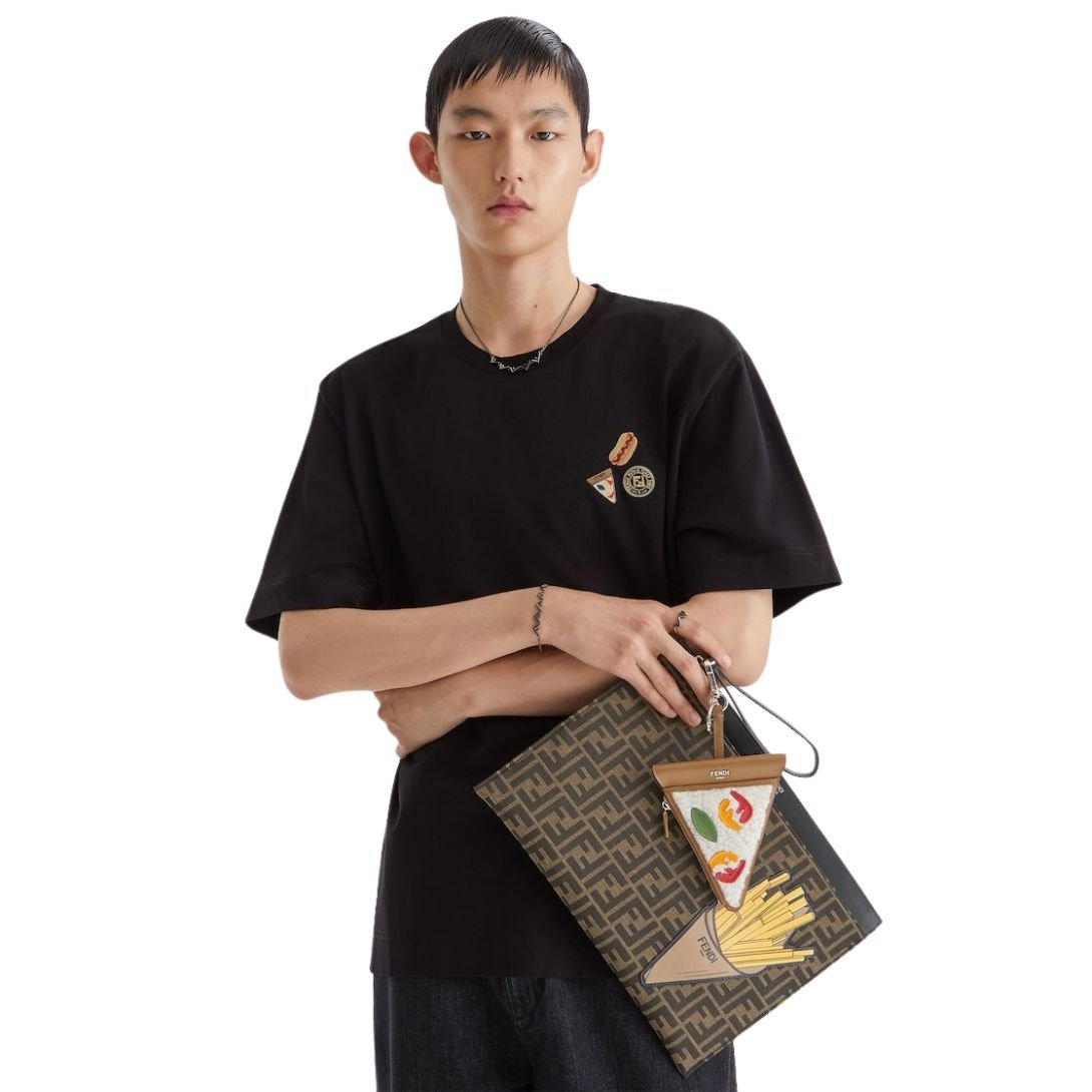 4 FENDI COTTON FENDILICIOUS T-SHIRT