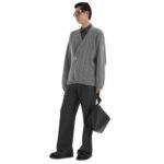 FENDI GRAY CASHMERE CARDIGAN