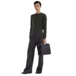 FENDI SWEATER BLACK WOOL PULLOVER