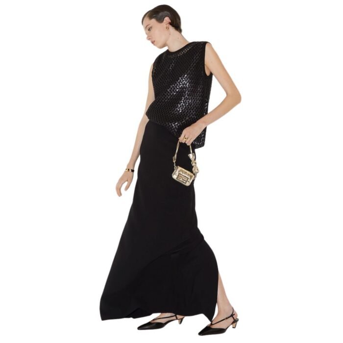 FENDI BLACK CADY SKIRT