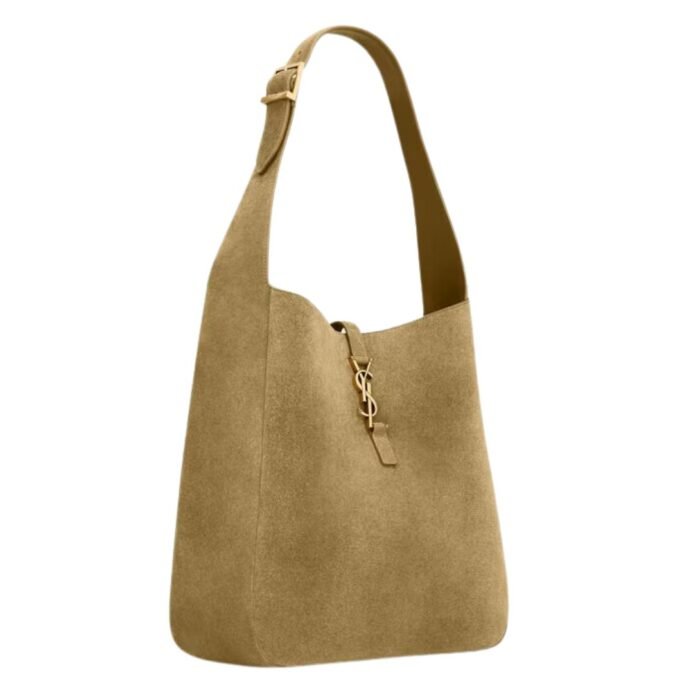 SAINT LAURENT LE 5 À 7 SUPPLE LARGE IN SUEDE