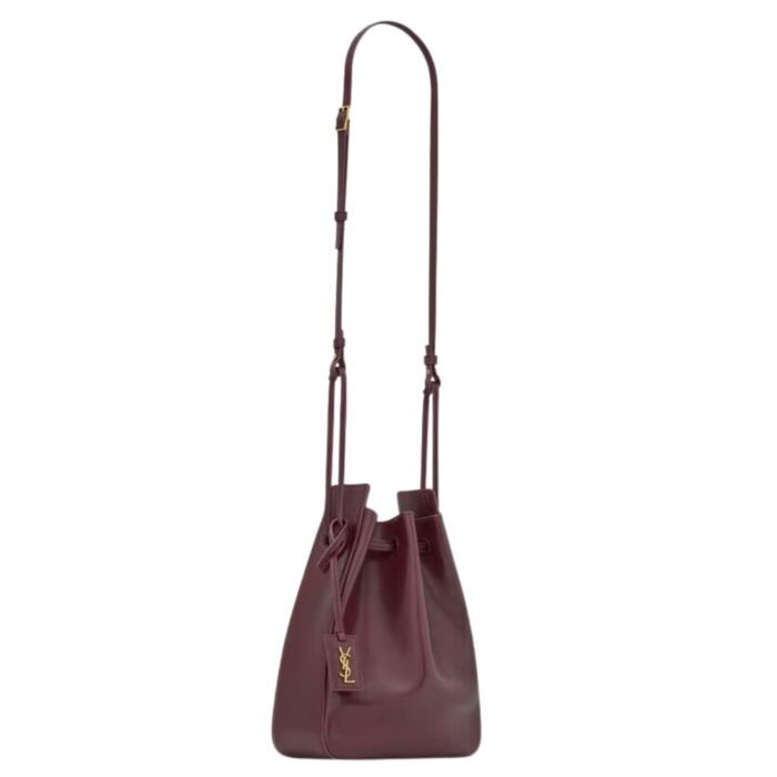SAINT LAURENT BUCKET BAG IN LEATHER