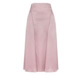 FENDI MAUVE PINK FF SILK SKIRT