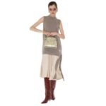 FENDI DOVE GRAY WOOL AND CASHMERE DRESS
