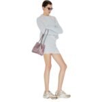FENDI FF CASHMERE AND WOOL MINI SKIRT