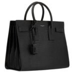 SAINT LAURENT SAC DE JOUR IN EMBOSSED CROCODILE LEATHER SMALL
