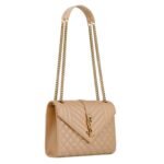 SAINT LAURENT MEDIUM ENVELOPE IN MATELASSÉ LAMBSKIN