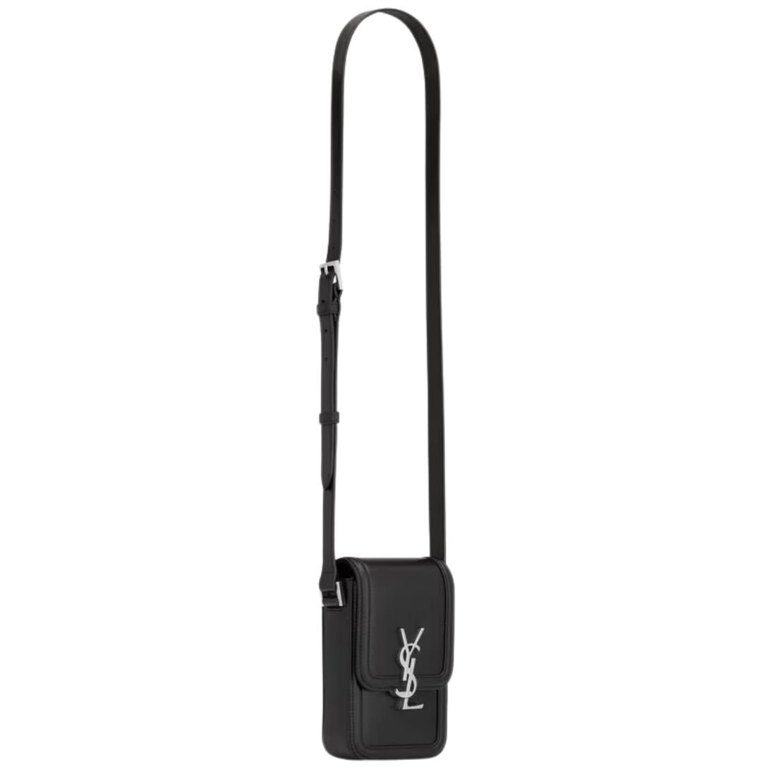 4 SAINT LAURENT SOLFERINO MINI BAG IN SMOOTH LEATHER