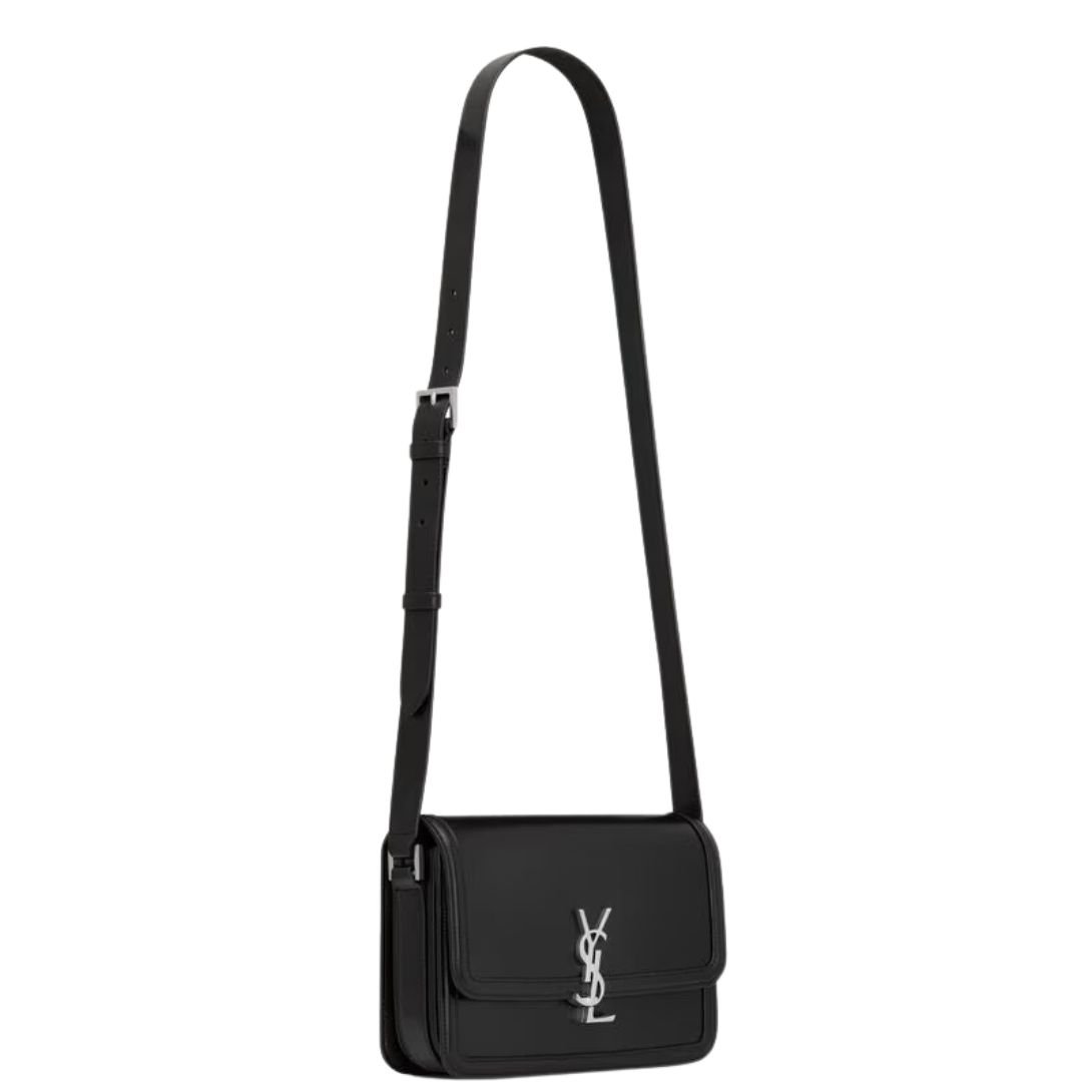 4 SAINT LAURENT SOLFERINO MEDIUM SATCHEL IN SMOOTH LEATHER
