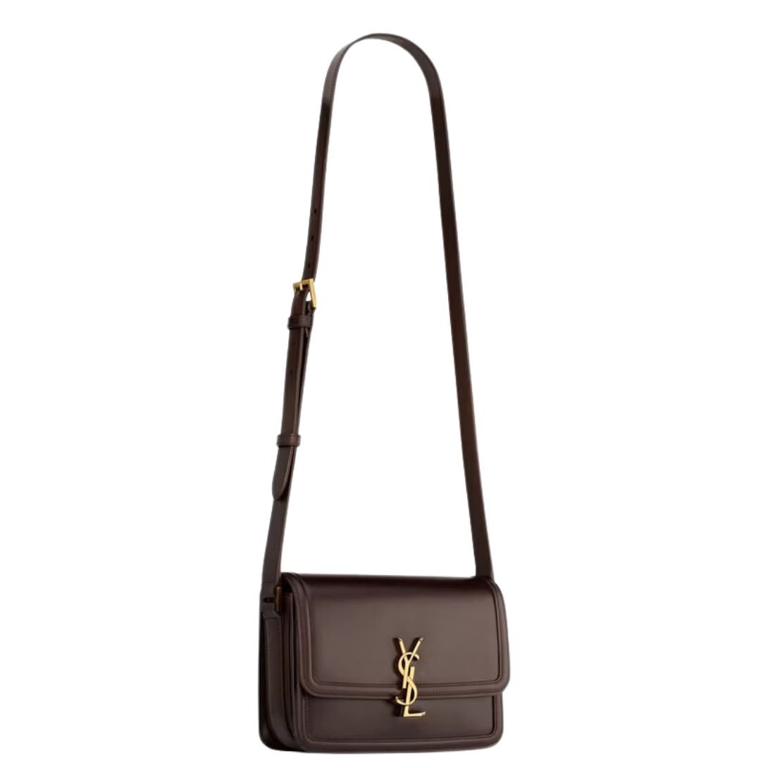 4 SAINT LAURENT SOLFERINO MEDIUM SATCHEL IN SMOOTH LEATHER