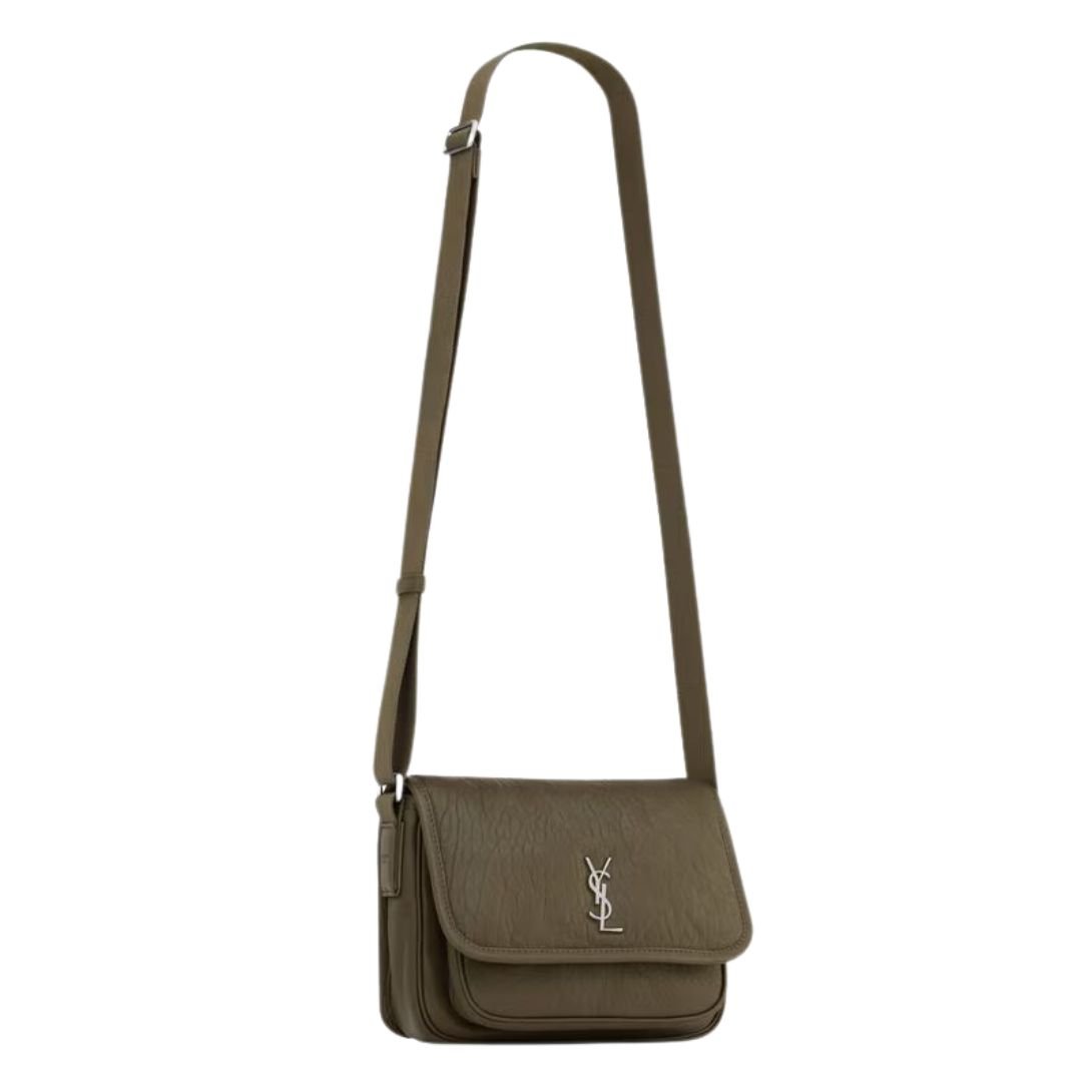 4 SAINT LAURENT NIKI SMALL MESSENGER IN GRAINED LAMBSKIN