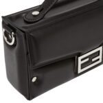 FENDI SOFT TRUNK BAGUETTE PADDED NAPPA LEATHER BAG