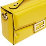 FENDI SOFT TRUNK BAGUETTE PADDED NAPPA LEATHER BAG
