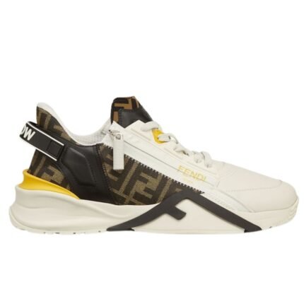FENDI FLOW SNEAKERS LEATHER LOW-TOPS