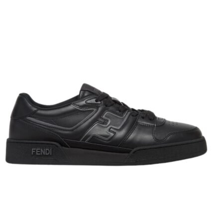 FENDI MATCH SNEAKERS LEATHER LOW-TOPS