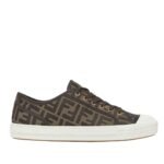FENDI DOMINO FF JACQUARD FABRIC LOW-TOPS