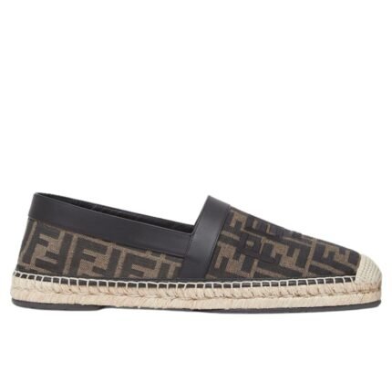 FENDI FF JACQUARD FABRIC ESPADRILLES