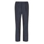 FENDI BLUE FF LABYRINTH JACQUARD PANTS