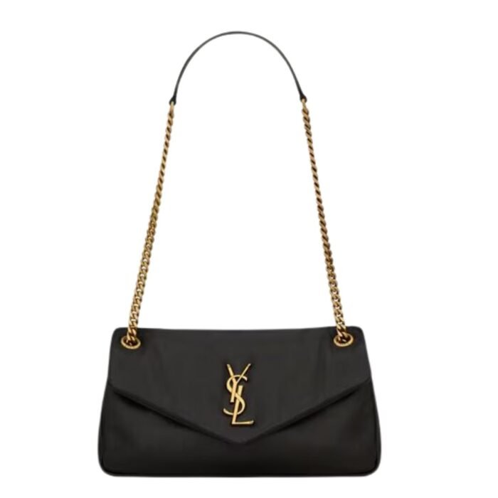 SAINT LAURENT CALYPSO SMALL IN PLUNGED LAMBSKIN