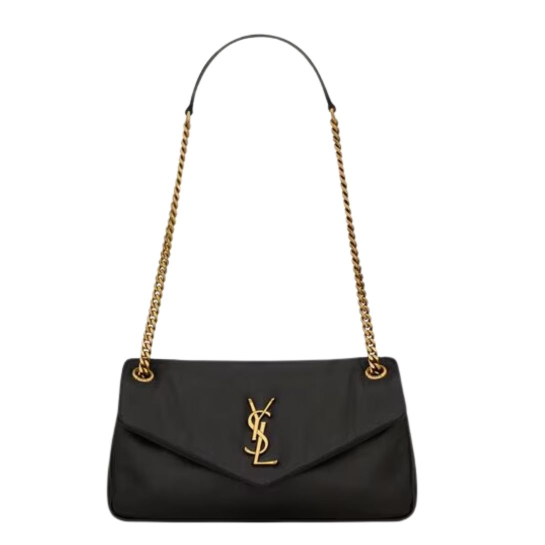 5 SAINT LAURENT CALYPSO SMALL IN PLUNGED LAMBSKIN