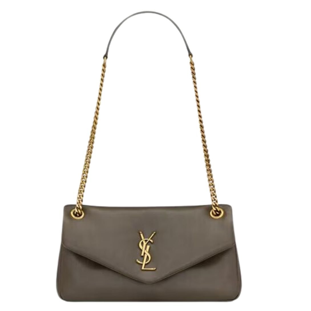 5 SAINT LAURENT CALYPSO SMALL IN PLUNGED LAMBSKIN