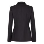 FENDI JACKET BLACK PINSTRIPED WOOL BLAZER