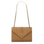 SAINT LAURENT MEDIUM ENVELOPE IN MATELASSÉ LAMBSKIN