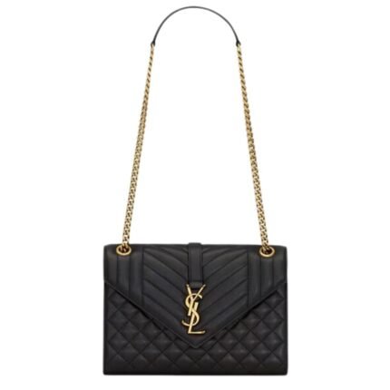 SAINT LAURENT MEDIUM ENVELOPE IN MATELASSÉ LAMBSKIN