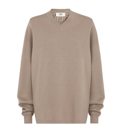 FENDI GRAY WOOL SWEATER