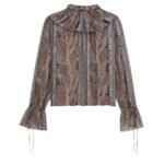 SAINT LAURENT BLOUSE IN PAISLEY SILK GEORGETTE