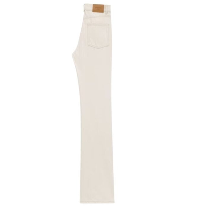 SAINT LAURENT 70S JEANS IN ALMOND MILK DENIM