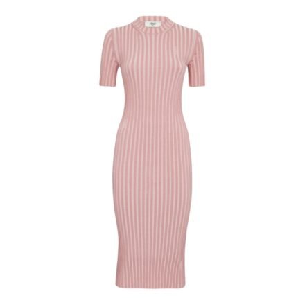 FENDI PALE PINK COTTON DRESS