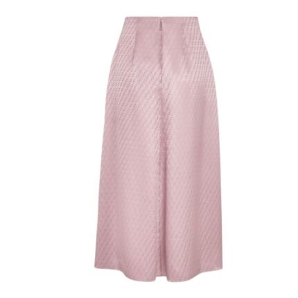 FENDI MAUVE PINK FF SILK SKIRT