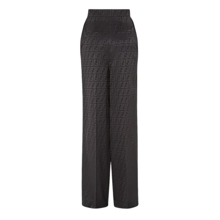 FENDI BLACK SILK PANTS