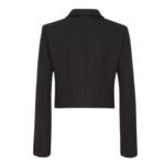 FENDI JACKET BLACK GRAIN DE POUDRE WOOL BLAZER