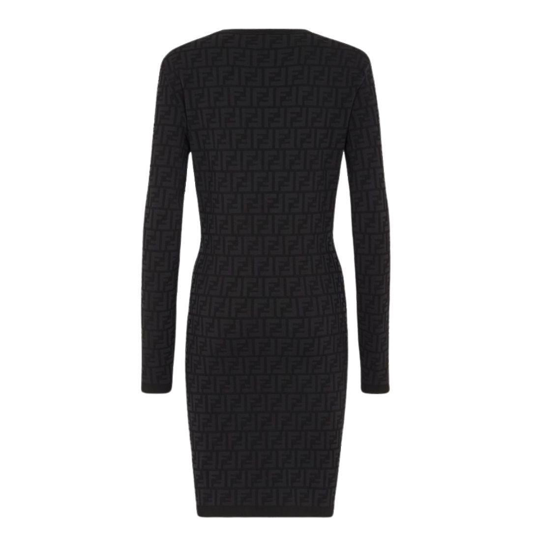5 FENDI DRESS BLACK VISCOSE