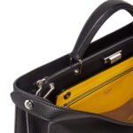 FENDI PEEKABOO ISEEU MEDIUM BLACK LEATHER BAG