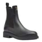 FENDI FILO BLACK LEATHER BIKER BOOTS