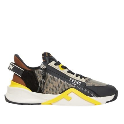 FENDI FLOW SNEAKERS FF LYCRA RUNNING SHOE