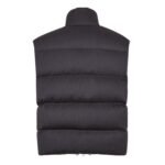 FENDI VEST BLACK WOOL TWILL GILET