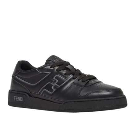 FENDI MATCH SNEAKERS LEATHER LOW-TOPS