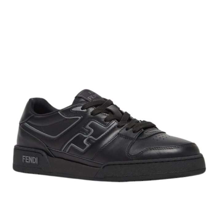 FENDI MATCH SNEAKERS LEATHER LOW-TOPS