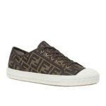 FENDI DOMINO FF JACQUARD FABRIC LOW-TOPS