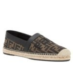 FENDI FF JACQUARD FABRIC ESPADRILLES