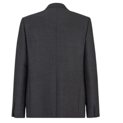 FENDI JACKET GRAY WOOL BLAZER