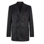 FENDI JACKET BLACK WOOL AND LUREX GABARDINE BLAZER