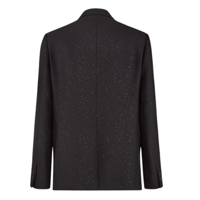 FENDI JACKET BLACK WOOL BLAZER WITH SEQUINS (Copy)
