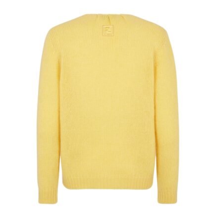 FENDI YELLOW MOHAIR SWEATER